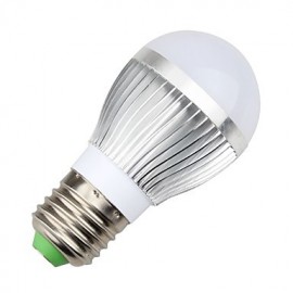 3W E26/E27 LED Globe Bulbs A60(A19) 3 High Power LED 270 lm Warm White / Natural White Decorative AC 85-265 V 1 pcs