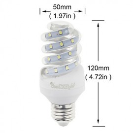 1PCS E27 9W 800lm Warm White/White Light 23 SMD 2835 LED Corn Lamps (AC 220V)