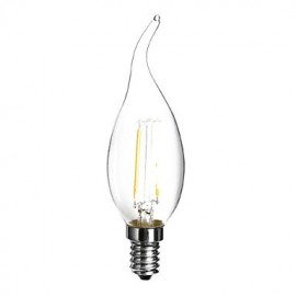 E14 220-240V 4W 300-400Lm 2700k Warm White C35L Pull Tail Tip Bulb Led Candle Lamp Edison Retro