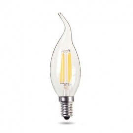 E14 220-240V 4W 300-400Lm 2700k Warm White C35L Pull Tail Tip Bulb Led Candle Lamp Edison Retro