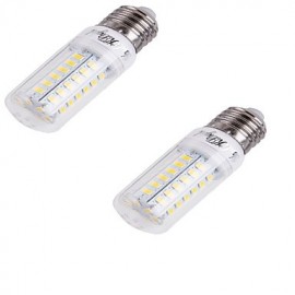 2PCS E27 4W 56*SMD5730 6000K White Light CRI80 LED Corn Bulbs Lamp (220-240V)