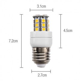 4W E26/E27 LED Corn Lights 27 SMD 5050 300 lm Warm White AC 220-240 V