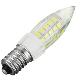 E14 5W 400lm 6000k 44-SMD 2835 LED Cool White Light Bulb Lamp (AC 220-240V)
