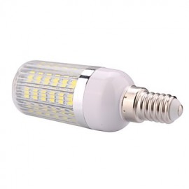 E14 15W 60x5730SMD 1500LM 2800-3200K /6000-6500K Warm White/Cool White Light LED Corn Bulb with Striped Cover (85-265V)