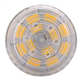 E14 15W 60x5730SMD 1500LM 2800-3200K /6000-6500K Warm White/Cool White Light LED Corn Bulb with Striped Cover (85-265V)