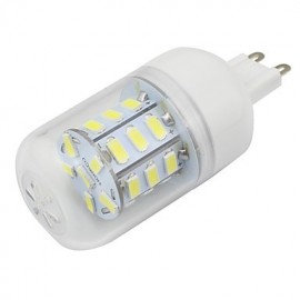 Clear Cover G9 4W Led Lamp Corn Style 5730SMD 27LEDs AC85-265V Energy Saving Light Cool / Warm White (1 Piece)