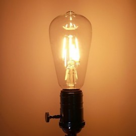 1PCS LED ST64 E26/E27 4*COB 4W 360LM 2200K Filament Bulb (AC 85-265V)