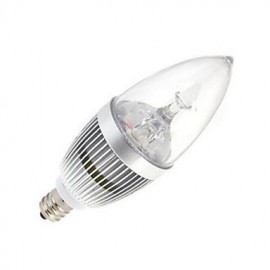 1pcs E14 12W 5 High Power LED 120LM 6000-6500K Cool White Candle Bulbs AC 85-245V