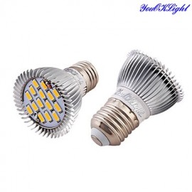 1PCS E27 7W 600lm 15*SMD5630 Warm White 3000K High quality LED Spotlight (AC110-120V/220V-240V)