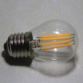 1 pcs E26/E27 4W 4 COB 400 LM Warm White G45 edison Vintage LED Filament Bulbs AC 220-240 V