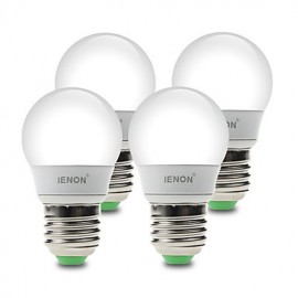 4 pcs 3W E26/E27 LED Globe Bulbs G60 6 SMD 210-240 lm Warm White / Cool White Decorative AC 100-240 V