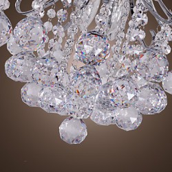 Max 40W Modern/Contemporary Crystal / Mini Style Electroplated Metal Chandeliers / Flush Mount Living Room / Dining Room / Entry