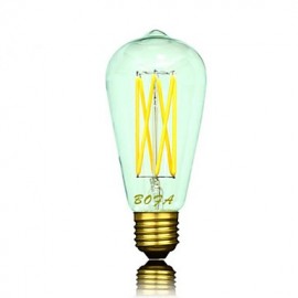E26 E27 B22 110V 220V ST64 2200K-3000K 300-550lm 5W 6LED Light Bulb Edison