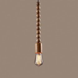 Retro 1 Lamp Hemp Rope Chandelier Retro Country Style