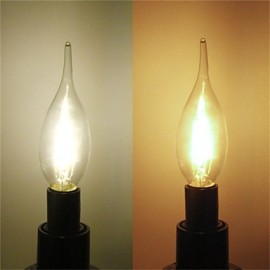 E14 2W 180LM Warm/Cool White Candle Bulbs 360 Degree LED Filament Lamp (85-265V)