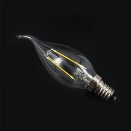 E14 2W 180LM Warm/Cool White Candle Bulbs 360 Degree LED Filament Lamp (85-265V)