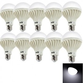 10PCS E27 9W 15*SMD5630 700LM 6000K Cool White Light LED Globe Bulbs (AC220V)
