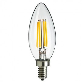 4W E14 360LM LED Filament Light Bulb Flame Tip Style(AC220-240V)