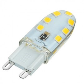 G9 Dimmable Silicone 3W 200lm 14x SMD 2835 Warm White Light Bulb Lamp (AC220-240V)