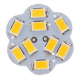 G4 4.5W 9x5630 SMD 400-430LM 3000-3500K Warm White Light Lotus Shaped Vertical Pin LED Spot Bulb (12V)