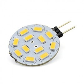 3W G4 LED Light Round 15 SMD 5730 for Car Camper Home Warm / Cool White DC 12-24V (1 piece)