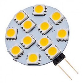 1.5W G4 LED Spotlight 12 SMD 5050 70 lm Warm White / Cool White AC 12 V