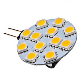 1.5W G4 LED Spotlight 12 SMD 5050 70 lm Warm White / Cool White AC 12 V