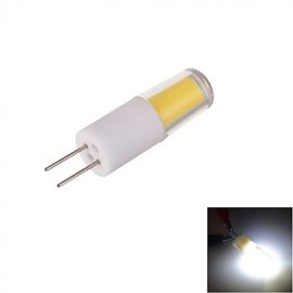 Marsing G4 2W 200lm COB Warm White Light / Cool White Light 2800-3000K/6000-6500K 360 Degree Beam Angle LED Bi-pin Bulb (AC/DC 12V)