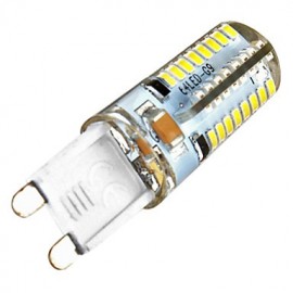 Zweihnder G9 5W 450LM 2700-3000K 64x3014 SMD Warm Light Waterproof Silicone Lamp (AC 220-240V,1Pcs)