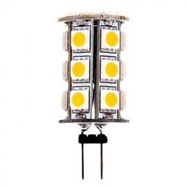 5W G4 LED Corn Lights T 24 SMD 5050 370 lm Warm White DC 12 V