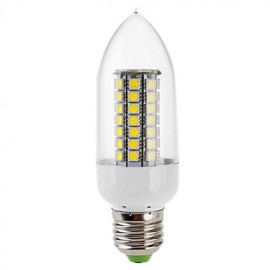 7W E26/E27 LED Candle Lights C35 63 SMD 5050 650 lm Natural White Decorative AC 220-240 V