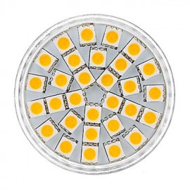 GU10 5W 30x5050SMD 300-360LM 3000-3500K Warm White Light LED Spot Bulb (85-265V)