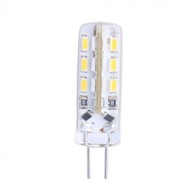 2W G4 LED Corn Lights T 24 SMD 3014 90 lm Warm White DC 12 V 1 pcs