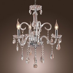 Max 40W Rustic/Lodge Crystal Others Crystal Chandeliers Living Room