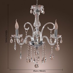 Max 40W Rustic/Lodge Crystal Others Crystal Chandeliers Living Room