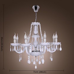 Max 40W Rustic/Lodge Crystal Electroplated Crystal Chandeliers Living Room / Dining Room