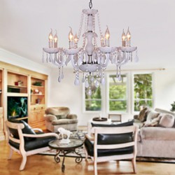 Max 40W Rustic/Lodge Crystal Electroplated Crystal Chandeliers Living Room / Dining Room