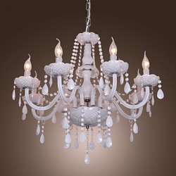 Max 40W Rustic/Lodge Crystal Electroplated Crystal Chandeliers Living Room / Dining Room