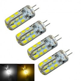 2015 Hot sale! [ 4pcs/lot ] LED G4 Bulb DC12V 1.5W SMD2835 24leds Cool whie / Warm White LED bulbs lamp