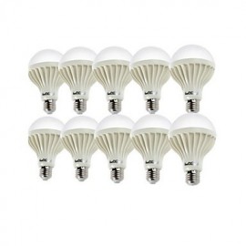 10PCS E27 12W 18*SMD5630 900LM 3000K/6000 Warm White/Cool White Light LED Globe Bulbs (AC 220V)
