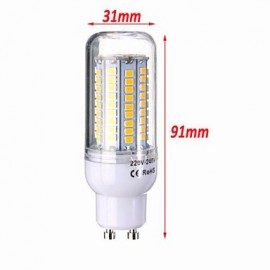 E14/G9/GU10/E26/E27/B22 18W 102x2835SMD 1650LM Warm/Cool White LED AC 220-240V