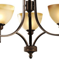 Elegant Chandelier with 3 Lights in Warm Light