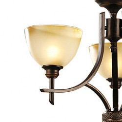 Elegant Chandelier with 3 Lights in Warm Light