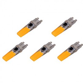 5 pcs G9 6W 2 COB 500-700 lm Warm White / Cool White T Decorative LED Bi-pin Lights AC 220-240 V