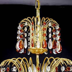 max 40w Traditional/Classic Crystal Painting Metal Chandeliers Living Room