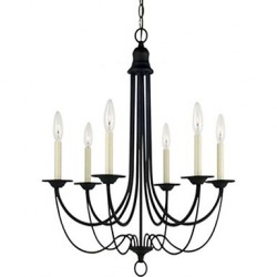 Max 60W Electroplated Metal Chandeliers Living Room / Bedroom / Dining Room