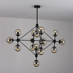 Chandeliers 15 Lights/Glass Ball Lights/ Retro Living Room / Hallway / Outdoors / Garage Metal