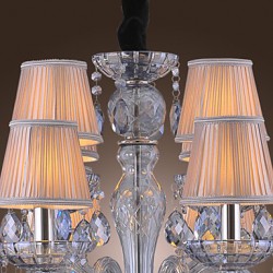 Max 60W Traditional/Classic Crystal Electroplated Glass Chandeliers Living Room / Bedroom / Dining Room / Study Room/Office