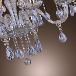 Max 60W Traditional/Classic Crystal Electroplated Glass Chandeliers Living Room / Bedroom / Dining Room / Study Room/Office