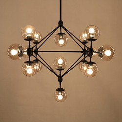 Chandeliers 15 Lights/Glass Ball Lights/ Retro Living Room / Hallway / Outdoors / Garage Metal